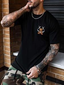 Superventas 2025 camiseta de hombre diseño liso algodón poliéster ligero y transpirable Casual camiseta Pakistán gran oferta - Product Image 5