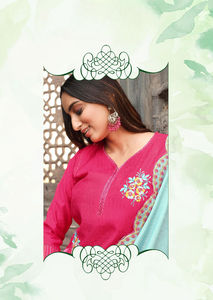 Chanderi <b>Kurtis</b> with Handcrafted Thread Design Indian & Pakistani Casual & Party Wear - Product Image 2