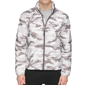 Nouvelle veste d'hiver matelassée pour homme avec design imprimé personnalisé, col montant en toile, logo frontal, écologique, respirante et imperméable - Product Image 1