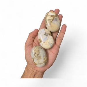 Vente en gros de pierres de paume en agate MUNTAHA, pierre de soleil de qualité supérieure, cristal de guérison poli, forme ovale, pour collection, métaphysique, Feng Shui - Product Image 3