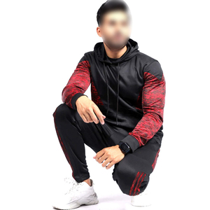 <b>Hot</b> Selling Black And <b>Red</b> Color In Reasonable Price Training Jogging Wear Comfortable Best Soft Fabric Men Tracksuits - Product Image 5