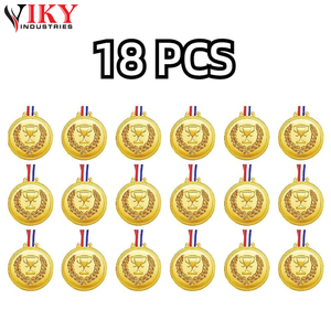 Medalla deportiva de 18 piezas, medallas de premio, medallas ganadoras, premios de oro para deportes, competiciones, fiestas de 2 pulgadas - Product Image 3