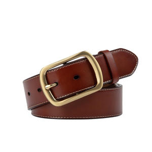 Cinturón de Cuero Genuino de Primera Calidad con Hebilla de Pin, Diseño Vintage de Lujo, Marca Personalizada, OEM ODM, Venta al Por Mayor - Product Image 3