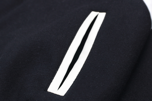 Vestes en cuir en gros 2025, logo personnalisé, veste en PU pour homme, coupe ajustée, col montant, logo sur le devant, veste bomber rembourrée pour homme - Product Image 3