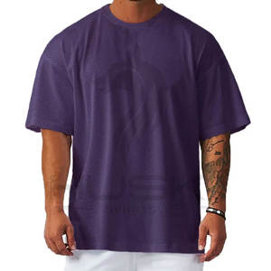 เสื้อยืดคอกลมแขนสั้นระบายอากาศได้ดีสำหรับผู้ชายเสื้อใส่ไปยิมเย็นระบายอากาศได้ดีขนาดใหญ่ - Product Image 5