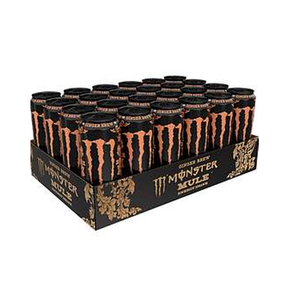 Authentic Monsters Mule Ginger Brew 24x500ml Cans Zesty Lime And Ginger Flavor <b>Zero</b> <b>Sugar</b> Energy Drink Wholesale Bulk Supply - Product Image 1