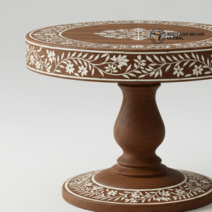 แท่นวางเค้กกระดูกสีน้ำตาลทำด้วยมือแท่นวางดอกไม้ที่หรูหราสำหรับของหวานและของตกแต่ง - Product Image 2