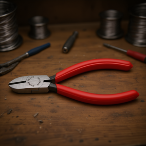 กรรไกรตัดเฉียง Knipex หัวขัดเงา ด้ามเคลือบพลาสติก ผลิตภัณฑ์กรรไกรและเครื่องตัด - Product Image 3