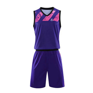Uniformes de basket-ball vierges personnalisés derniers uniformes de conception de maillot de basket-ball ensemble de maillots de basket-ball personnalisés - Product Image 1