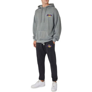 Sudaderas con Capucha de Algodón 100% con Hombros Caídos, Estampado Digital, Forro Polar, Cierre de Cremallera, Resistentes al Viento, Ecológicas para Hombre - Product Image 3