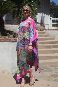 ชุดเดรสยาวทรงหลวมแบบวินเทจสำหรับผู้หญิง แขนยาวพิมพ์ลายดิจิทัล ผ้าวิสโคสคุณภาพสูง สไตล์สตรีทแวร์ ไซส์พลัส - Product Image 4