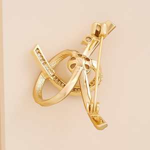 เข็มกลัดปาร์ตี้ไข่มุกสุดชิคพร้อมคริสตัล rhinestones และดีไซน์ดอกไม้ - Product Image 3