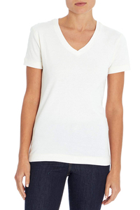 เสื้อยืดสีขาวเข้ารูปเข้ารูปสำหรับผู้หญิงเสื้อครอปสแปนเด็กซ์แบบแห้งเร็วพร้อมคอกลมและแขนสั้นกำหนดโลโก้เองสไตล์ลำลอง - Product Image 5