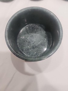 <b>Green</b> Marble <b>Coasters</b> Set Of Four With Clock Style Holder Vintage Home Decor - Product Image 5