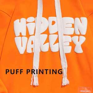 Usine En Gros Coton Polyester Hoodies - 50% Coton 50% Polyester 400gsm Puff Print 3D Foam Print, Mode Pour Hommes En Vrac - Product Image 4