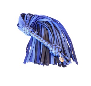 Tamaño personalizable Cuero genuino Cracker Floggers Azul Negro Nueva llegada Adultos Bondage Gear International Standard Whips Bag - Product Image 4