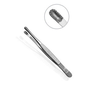 Ruso de alta calidad 15-25 cm (6-10 pulgadas) Instrumentos quirúrgicos manuales de acero inoxidable Base de fórceps de tejido - Product Image 1