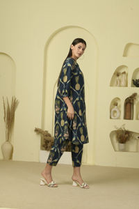 Conjunto Kurta para Mujer Navy Love Birds - Product Image 3