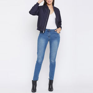 Chaqueta Bomber Reversible Acolchada de Moda Casual para Mujer de Alta Calidad, Diseño Personalizado, Forro de Nailon Ligero, Otoño/Invierno - Product Image 3