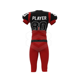 Nouvelle conception, logo personnalisé, uniforme de football américain 2025, sur mesure, best-seller, manches courtes, 100% polyester, Pakistan - Product Image 2
