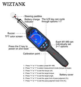 WIZTANK Tête <span class=keywords><strong>à</strong></span> <span class=keywords><strong>cliquet</strong></span> réversible <span class=keywords><strong>à</strong></span> dégagement rapide QC <span class=keywords><strong>Clé</strong></span> dynamométrique numérique Bluetooth <span class=keywords><strong>à</strong></span> angle <span class=keywords><strong>sans</strong></span> <span class=keywords><strong>fil</strong></span> - Product Image 2