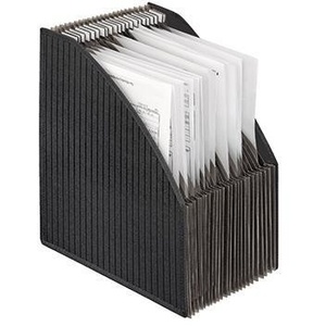 Veloflex - Bandeja para Archivos Vertical, 6-56 x 32 x 26 cm, Polipropileno Textil, Negro, DIN A4, VELOFLEX - Product Image 1
