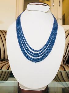 Perles de saphir bleu non chauffées et non traitées de très fine qualité de couleur, produit artisanal en vrac - Product Image 2