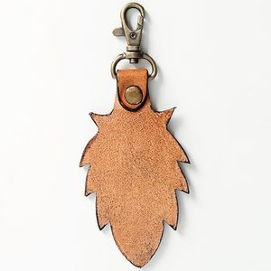Hand Carved Tooled Leather Key Chains Cute Exotic Shape Leather Key Rings Tooled Leather Accessories Cute Key Chains for Unisex - Product Image 6