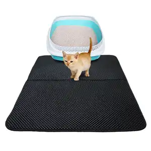 Dropshipping Hot Sell EVA Double-Layer Waterproof Cat Litter Mat Anti Splash