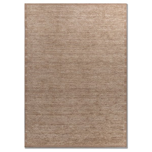 พรมขนสัตว์ทอมือแบบคลาสสิก สีเบจ-น้ำตาล หนา 10 มม. สีพื้น สำหรับบ้าน ห้องนั่งเล่น ทางเดิน รูปทรงสี่เหลี่ยมผืนผ้า แบบจิ๊กซอว์ รุ่น Hwl-294 - Product Image 1