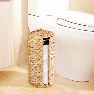 Porte-papier toilette avec couvercle Boîtes de rangement faites à la main Écologiques Naturelles Décoration intérieure et extérieure Vente en gros du Vietnam - Product Image 3