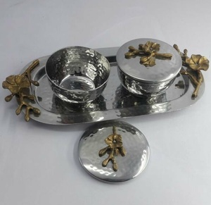 ถาดเสิร์ฟโลหะดีไซน์ไม่ซ้ําใครสําหรับตกแต่งบ้าน - Product Image 5