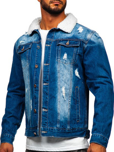 Custom Street Fashion Denim <b>Jacket</b> Premium Cotton Construction Casual Outerwear for Retail Stores and Clothing Brands - Product Image 1