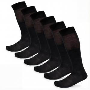 Chaussettes longues en laine et soie pour homme, bleues, de haute qualité, thermiques, à compression, pour le quotidien, design professionnel, légères, pour l'hiver, fabriquées en Italie - Product Image 5