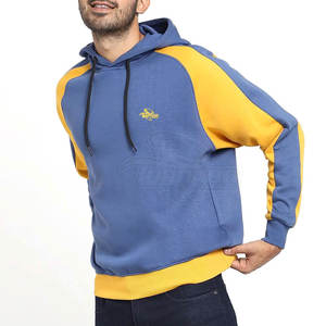 Men's Eco-friendly Quick Dry Cotton Blend Pullover Winter Hoodie Custom Design Solid Pattern Hooded Collar <b>Thick</b> <b>Fleece</b> Best - Product Image 2