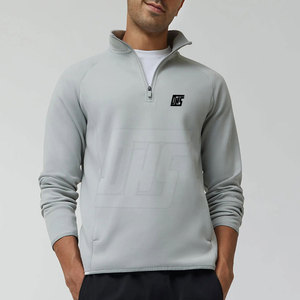 Lightweight Men Half Zip <b>Jacket</b> <b>With</b> Breathable Mesh <b>Lining</b> For Sports Gym And Daily Wear Men Half Zip <b>Jacket</b> - Product Image 1