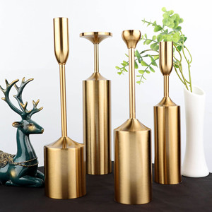 Set of 3 Metal Christmas Candle Holders for <b>Decor</b> - Product Image 3