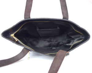 Bolso de mano de cuero negro de grano superior para mujer al por mayor, bolso de hombro cruzado de moda para oficina con logotipo personalizado - Product Image 4