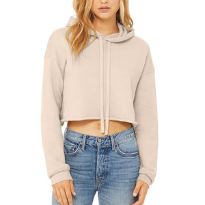 Nouveau design personnalisé de haute qualité femmes Crop Top Hoodies prix de gros femmes Crop Top Hoodies pas cher prix avec la coutume - Product Image 1