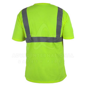 T-shirts de travail en polyester respirant confortable de taille personnalisée disponibles en stock - Product Image 4