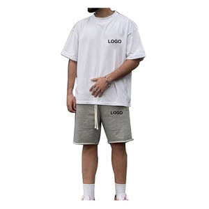 Conjunto de camiseta y pantalones cortos de algodón 100% de primera calidad que ofrece impresión personalizada y bordado logotipo personalizado Polos camisa de seguridad para hombres - Product Image 4