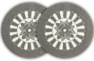 Handcrafted Round <b>Beaded</b> <b>Placemats</b> for Dining Table Wedding Christmas Decoration Family Gathering Parties - Product Image 2