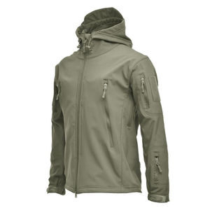 Chaqueta Softshell Ligera Reversible para Hombre con Cremallera, Logotipo Personalizado, Diseño Urbano, Logotipo Frontal, Venta al por Mayor, Impermeable y Cortavientos - Product Image 3