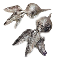 Conception de forme d'oiseau volant ustensiles de cuisine en métal en aluminium plaqué or épices sel poivre table à manger nouvellement conçue