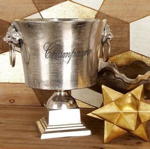 Seau à vin plaqué or Baignoire à champagne ronde Offre Spéciale de première qualité Seau à vin nickelé Style unique Baignoire à champagne fantaisie moderne - Product Image 6