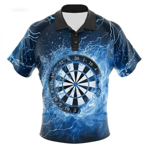 เสื้อโปโลทำเองด้วยโพลีเอสเตอร์100% เสื้อถักลายพิมพ์โพลีเอสเตอร์ออกแบบได้ตามต้องการ MDJ-0021 - Product Image 3