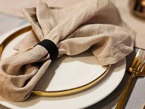 Ronds de serviette, ronds de serviette en rotin, ronds de serviette en osier, décor de table - Product Image 4