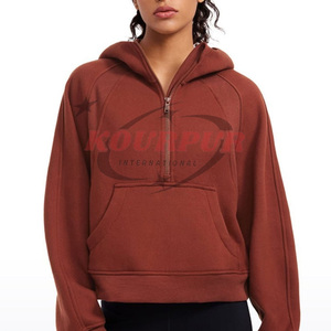 Sweat à capuche de haute qualité avec fermeture éclair et poches Design Sweat à capuche hautement recommandé en couleur unique - Product Image 4
