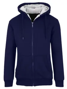 Sweat à capuche entièrement zippé personnalisable pour le Nouvel An, 100% coton, doux et attrayant, avec poches en polaire, impression numérique, coupe-vent, hiver - Product Image 2