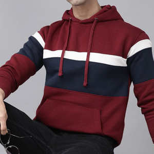เสื้อสเวตเตอร์มีฮู้ดสำหรับผู้ชายแบบสวมหัวคอกลมผ้าคอตตอนเนื้อนุ่มดีไซน์หรูหรา - Product Image 1